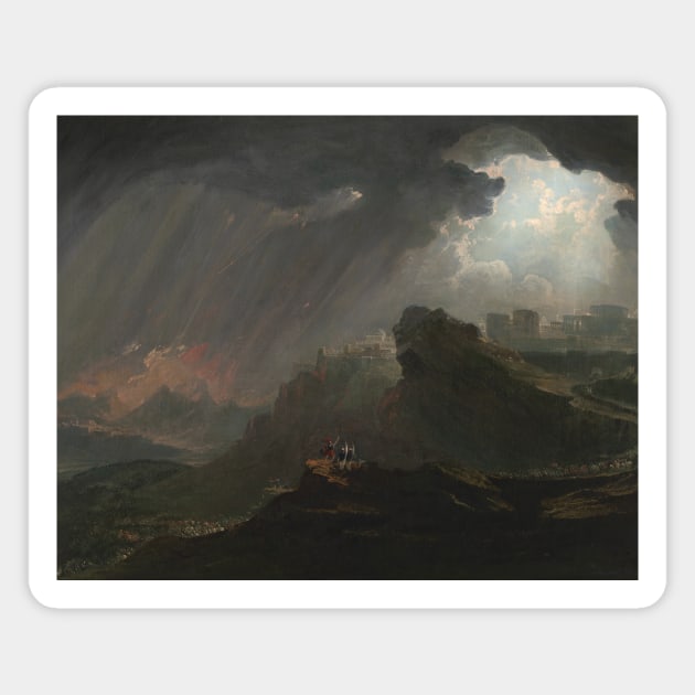 Joshua Commanding the Sun to Stand Still by John Martin Magnet by Classic Art Stall